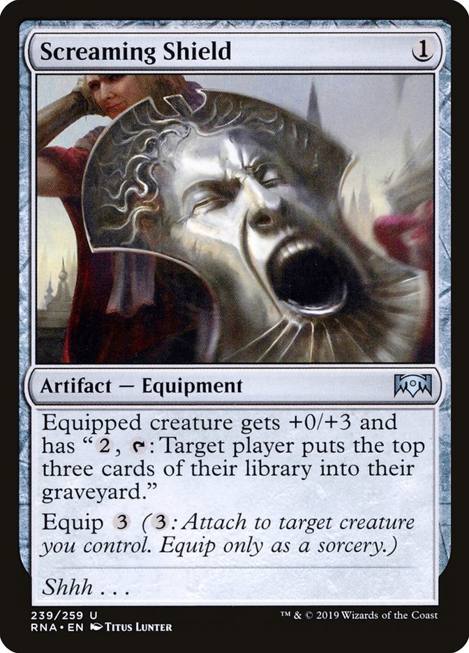 Screaming Shield [Ravnica Allegiance] Magic: The Gathering