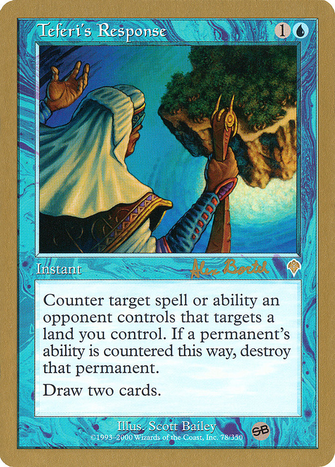 Teferi's Response (Alex Borteh) (SB) [World Championship Decks 2001] Magic: The Gathering