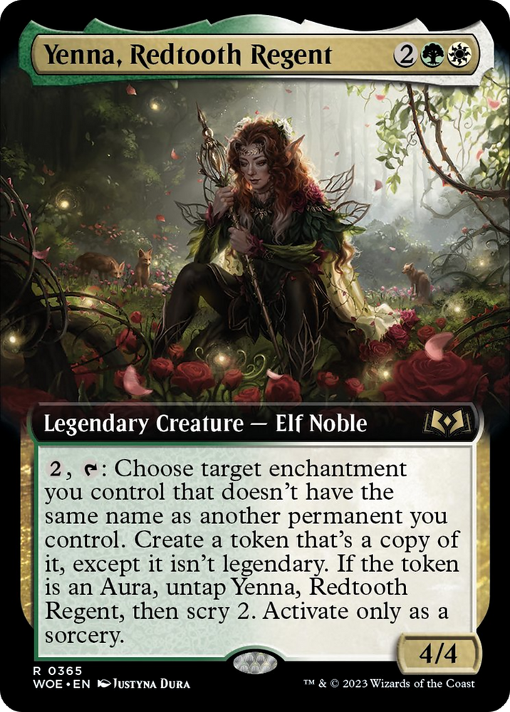 Yenna, Redtooth Regent (Extended Art) [Wilds of Eldraine] Magic: The Gathering