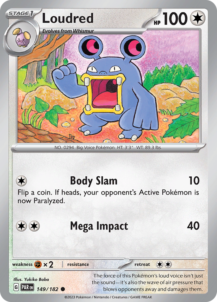 Loudred (149/182) [Scarlet & Violet: Paradox Rift] Pokémon