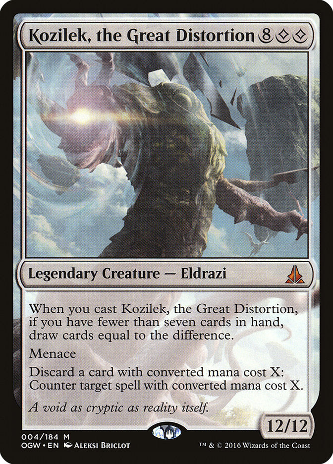 Kozilek, the Great Distortion [Oath of the Gatewatch] Magic: The Gathering