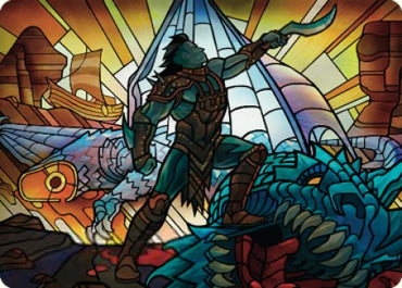 Astor, Bearer of Blades Art Card [Dominaria United Art Series] Magic: The Gathering