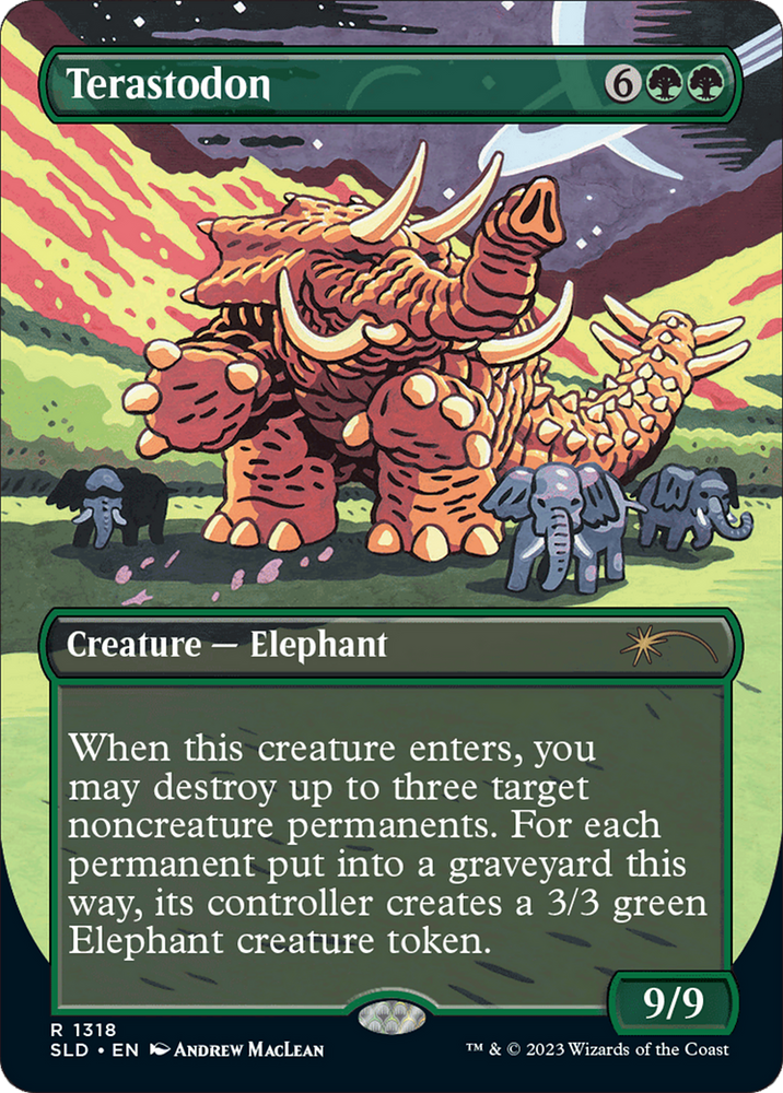 Terastodon (Rainbow Foil) [Secret Lair Drop Series] Magic: The Gathering
