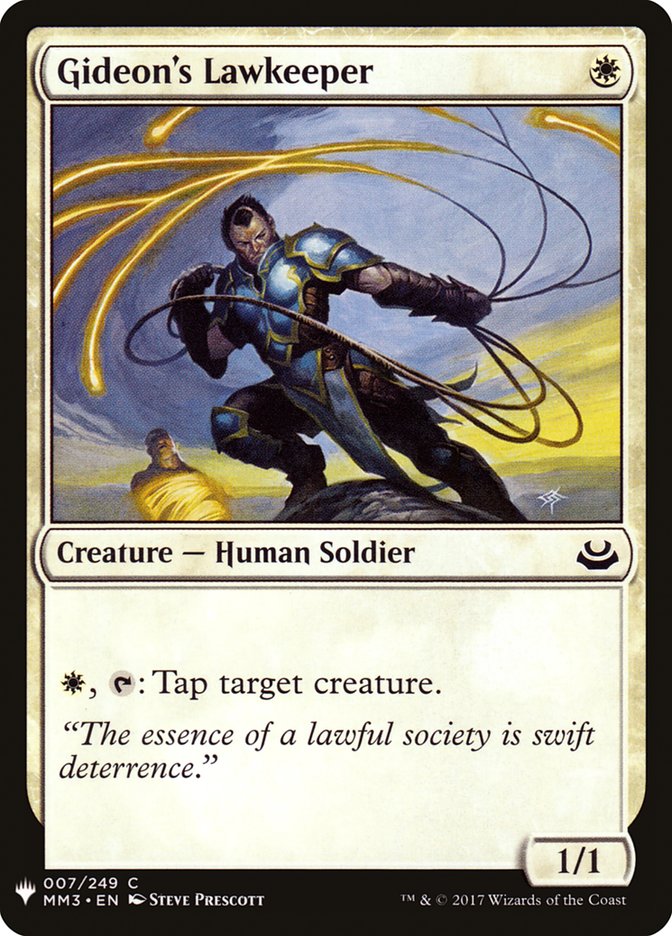 Gideon's Lawkeeper [Mystery Booster] Magic: The Gathering