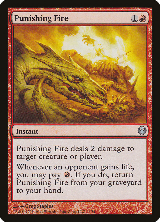 Punishing Fire [Duel Decks: Knights vs. Dragons] Magic: The Gathering