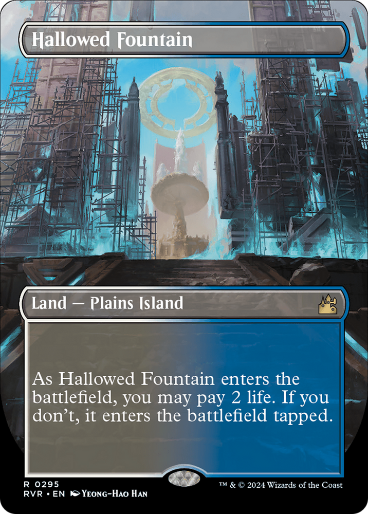 Hallowed Fountain (Borderless) [Ravnica Remastered] Magic: The Gathering