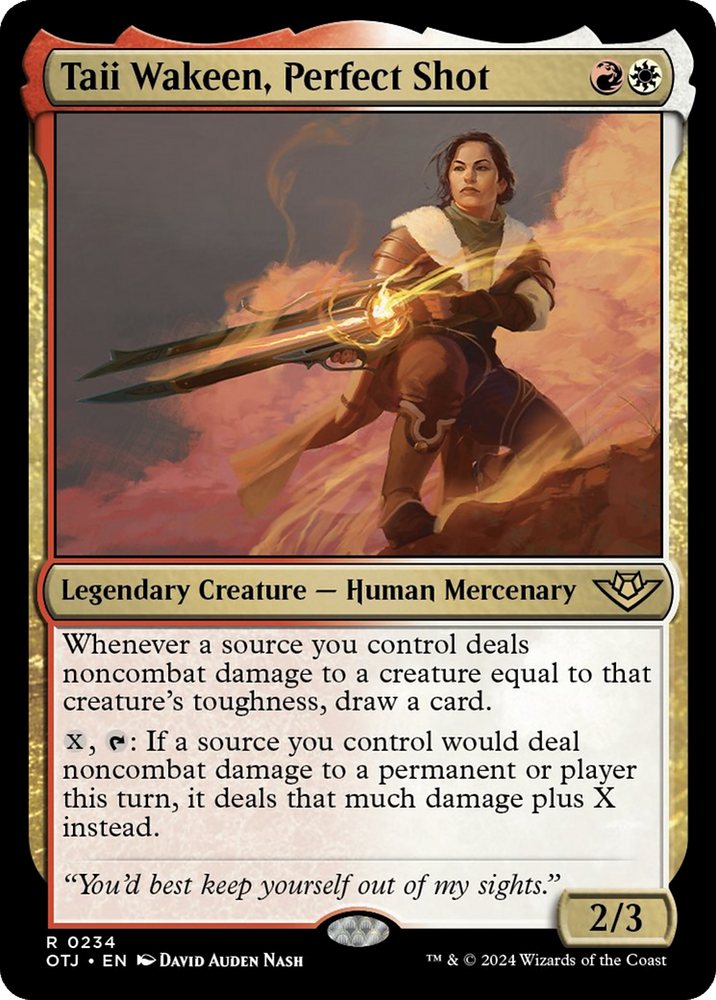 Taii Wakeen, Perfect Shot [Outlaws of Thunder Junction] Magic: The Gathering