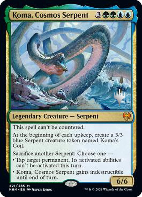 Koma, Cosmos Serpent (Promo Pack) [Kaldheim Promos] Magic: The Gathering
