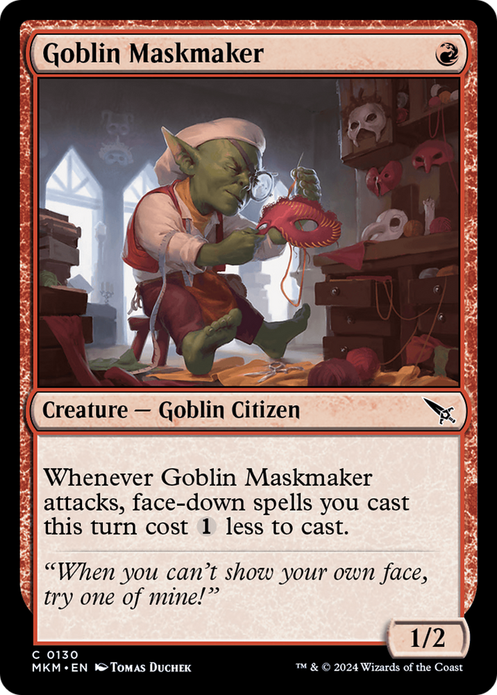 Goblin Maskmaker [Murders at Karlov Manor] Magic: The Gathering