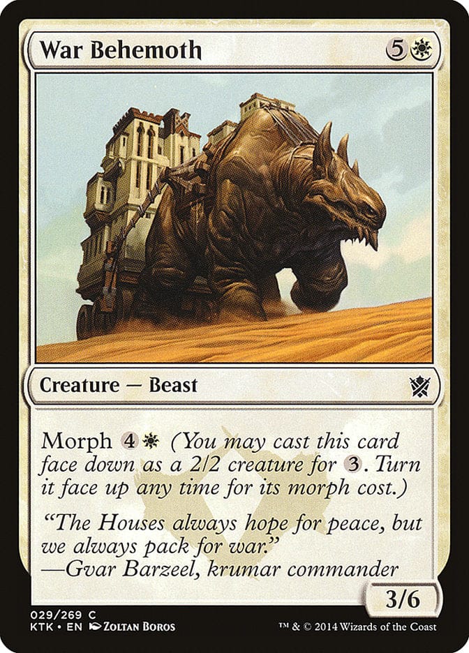War Behemoth [Khans of Tarkir] Magic: The Gathering