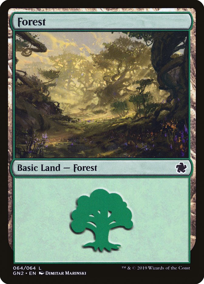 Forest (64) [Game Night 2019] Magic: The Gathering