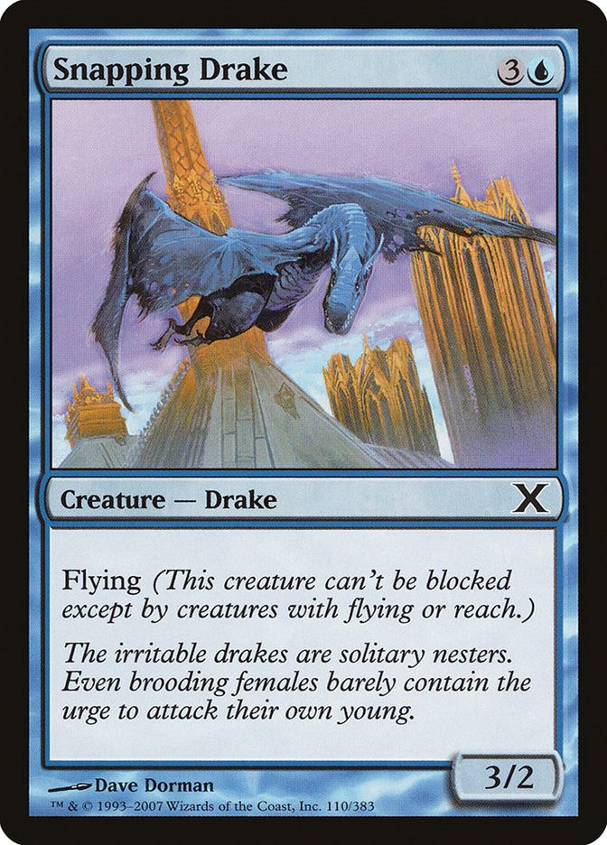 Snapping Drake [Tenth Edition] Magic: The Gathering