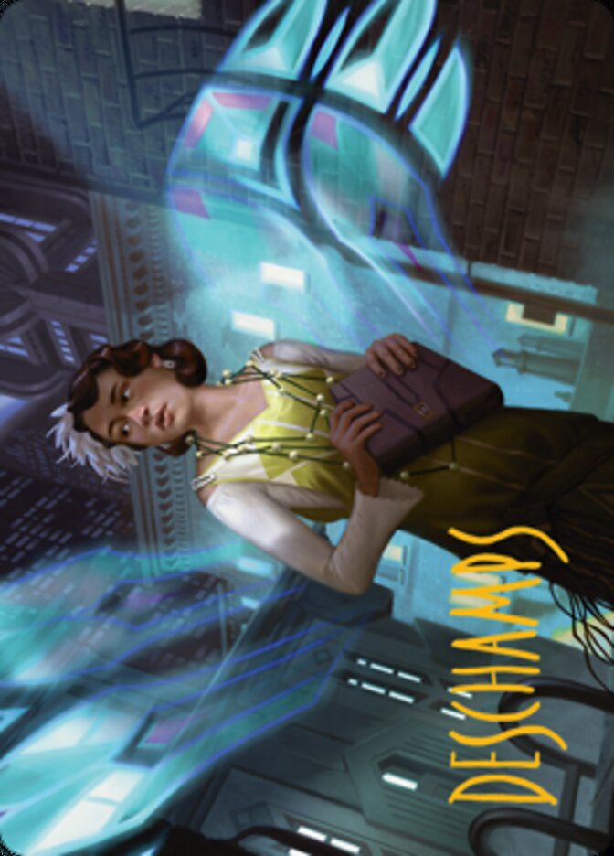Giada, Font of Hope 1 Art Card (Gold-Stamped Signature) [Streets of New Capenna Art Series] Magic: The Gathering