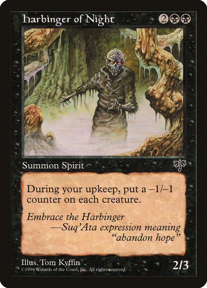 Harbinger of Night [Mirage] Magic: The Gathering