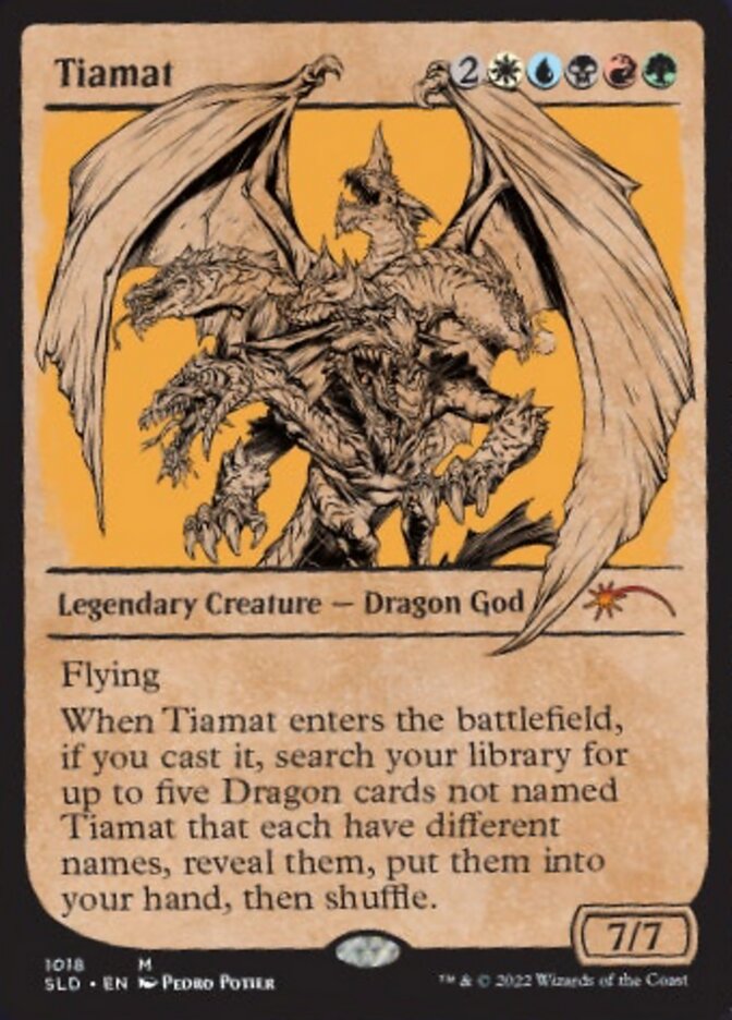 Tiamat (Showcase) [Secret Lair Drop Series] Magic: The Gathering