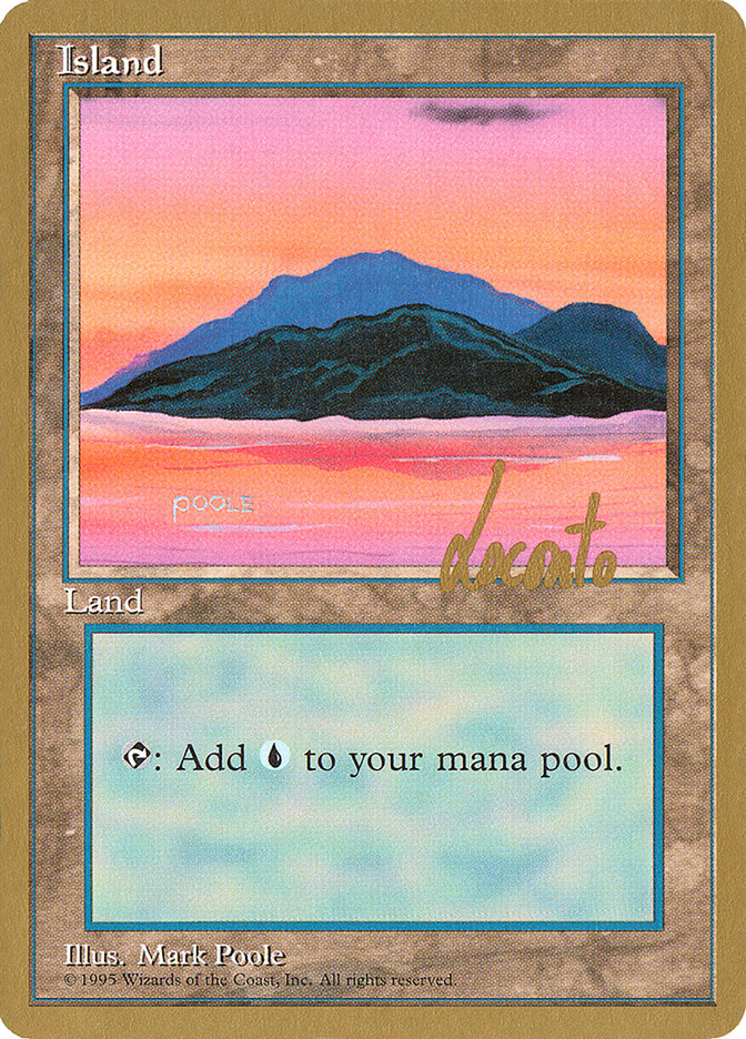 Island (ml369) (Michael Loconto) [Pro Tour Collector Set] Magic: The Gathering