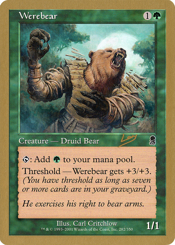 Werebear (Raphael Levy) [World Championship Decks 2002] Magic: The Gathering