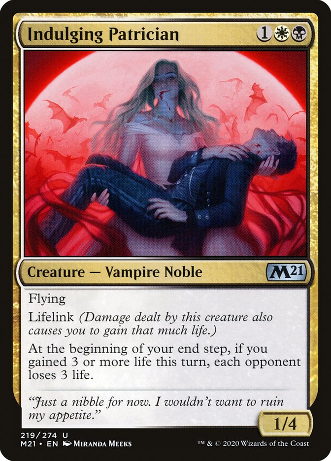 Indulging Patrician [Core Set 2021] Magic: The Gathering