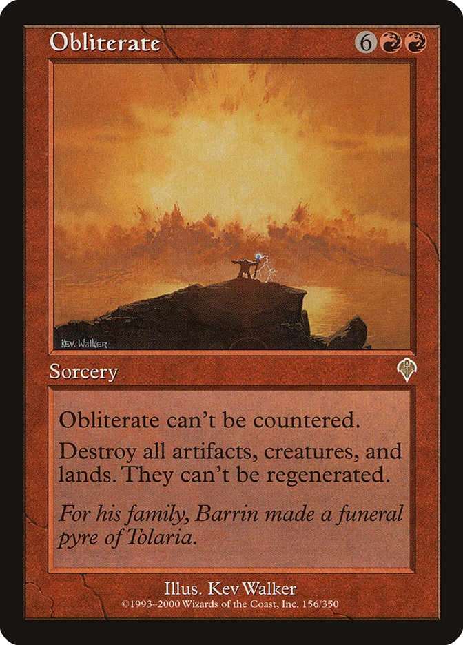 Obliterate [Invasion] Magic: The Gathering