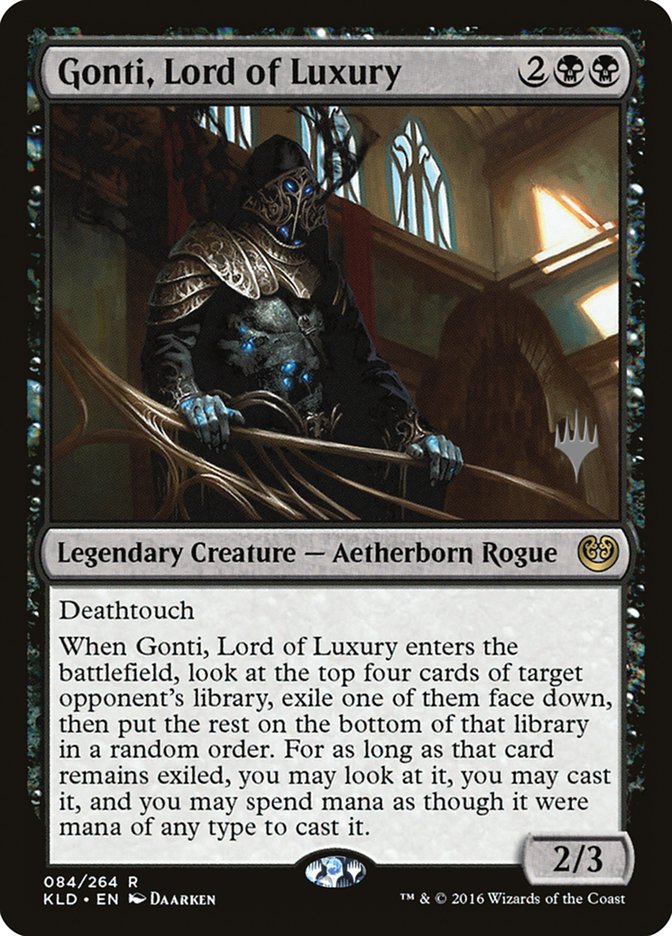 Gonti, Lord of Luxury (Promo Pack) [Kaladesh Promos] Magic: The Gathering