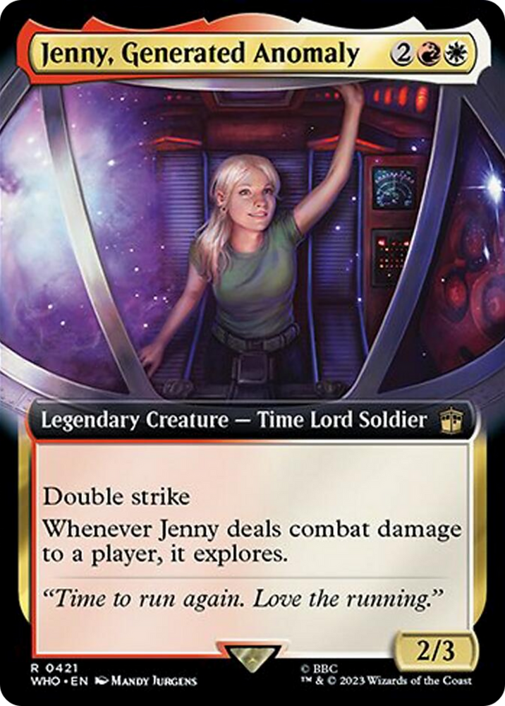 Jenny, Generated Anomaly (Extended Art) [Doctor Who] Magic: The Gathering