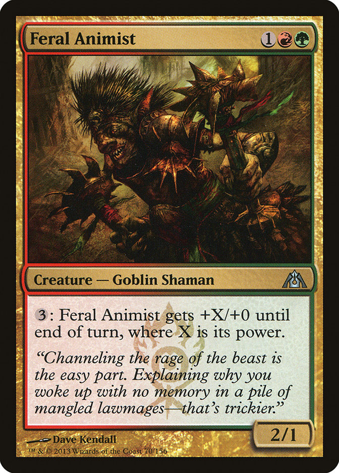 Feral Animist [Dragon's Maze] Magic: The Gathering