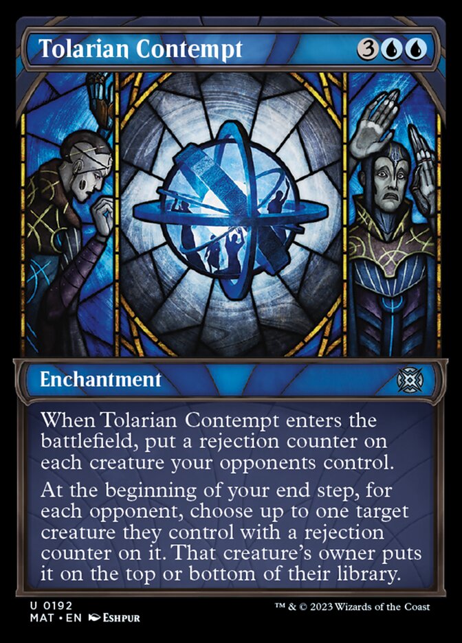 Tolarian Contempt (Showcase Halo Foil) [March of the Machine: The Aftermath] Magic: The Gathering