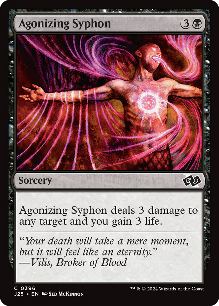 Agonizing Syphon [Foundations Jumpstart] Magic: The Gathering