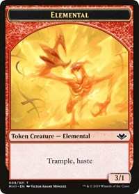 Elemental (009) // Spirit Double-Sided Token [Modern Horizons Tokens] Magic: The Gathering