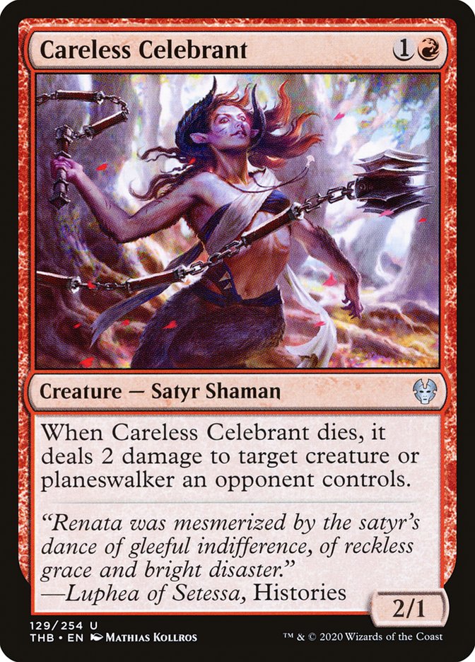 Careless Celebrant [Theros Beyond Death] Magic: The Gathering