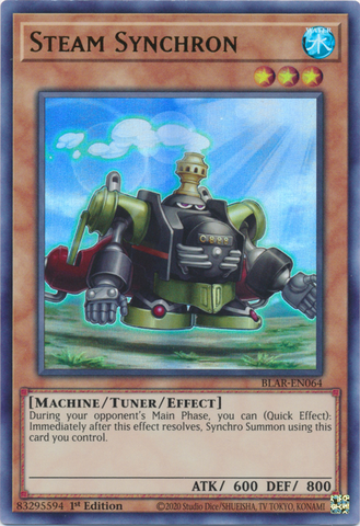Steam Synchron [BLAR-EN064] Ultra Rare - Yugioh Cards For Your TCG Needs!