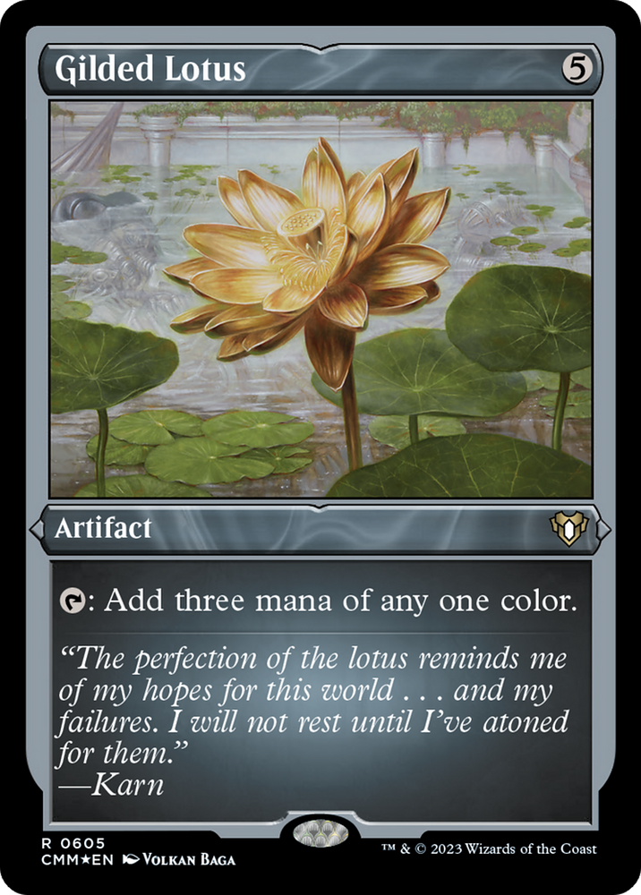 Gilded Lotus (Foil Etched) [Commander Masters] Magic: The Gathering