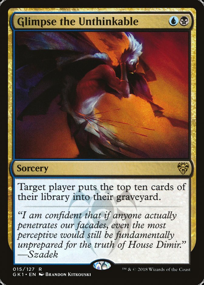 Glimpse the Unthinkable [Guilds of Ravnica Guild Kit] Magic: The Gathering
