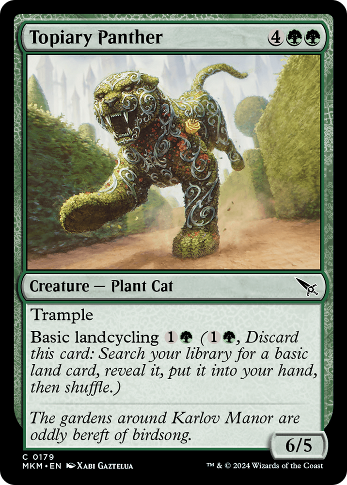 Topiary Panther [Murders at Karlov Manor] Magic: The Gathering