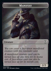 Manifest // Copy Double-Sided Token [Streets of New Capenna Commander Tokens] Magic: The Gathering