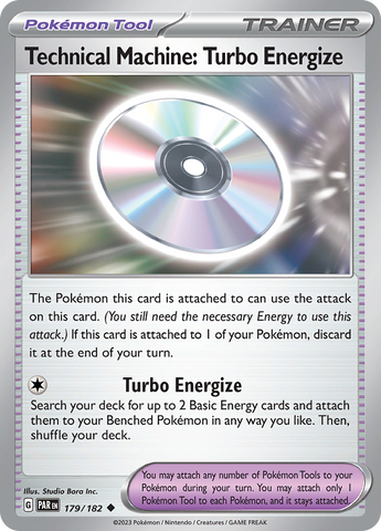 Technical Machine: Turbo Energize (179/182) [Scarlet & Violet: Paradox Rift] - Pokemon Cards For Your TCG Needs!