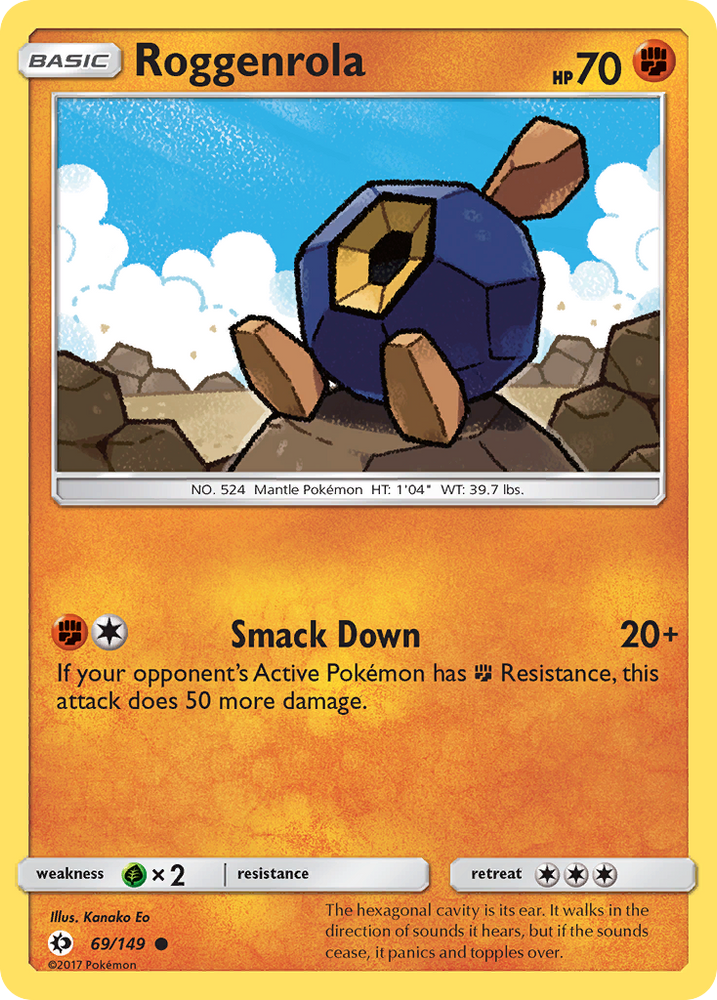Roggenrola (69/149) [Sun & Moon: Base Set] Pokémon