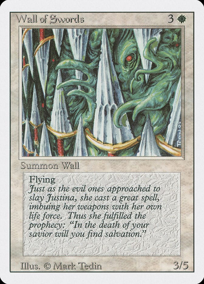 Wall of Swords [Revised Edition] Magic: The Gathering