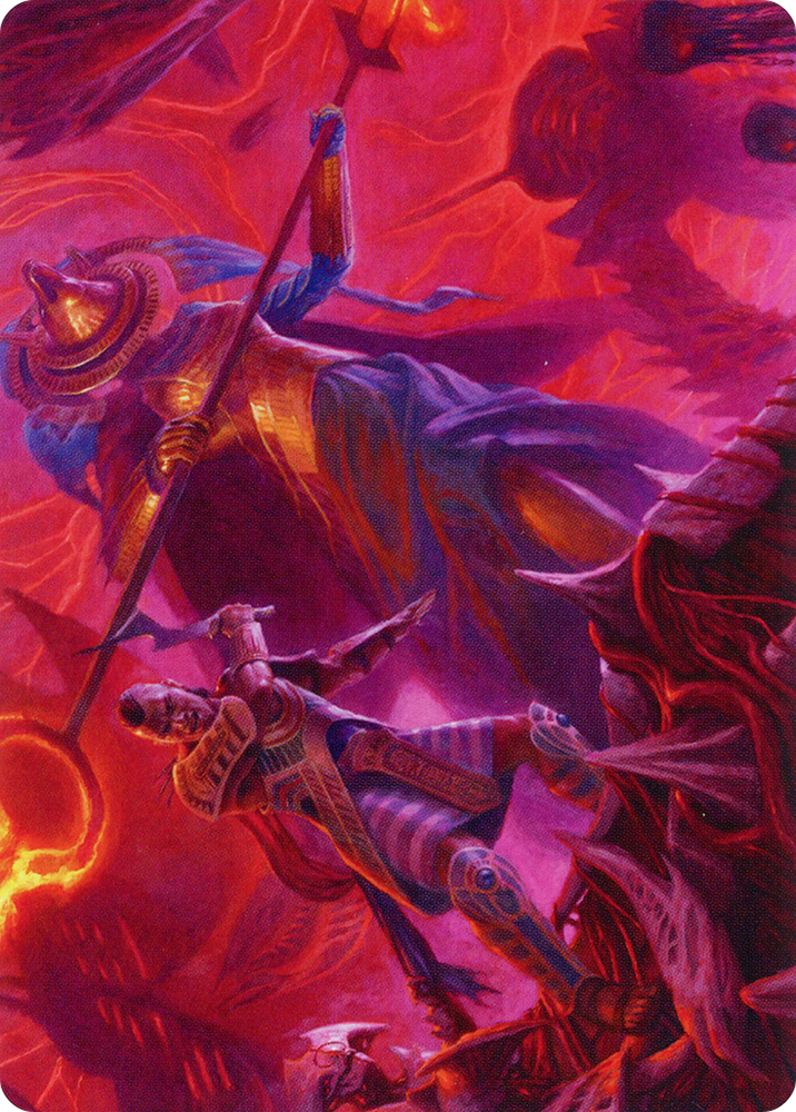Djeru and Hazoret Art Card [March of the Machine Art Series] Magic: The Gathering