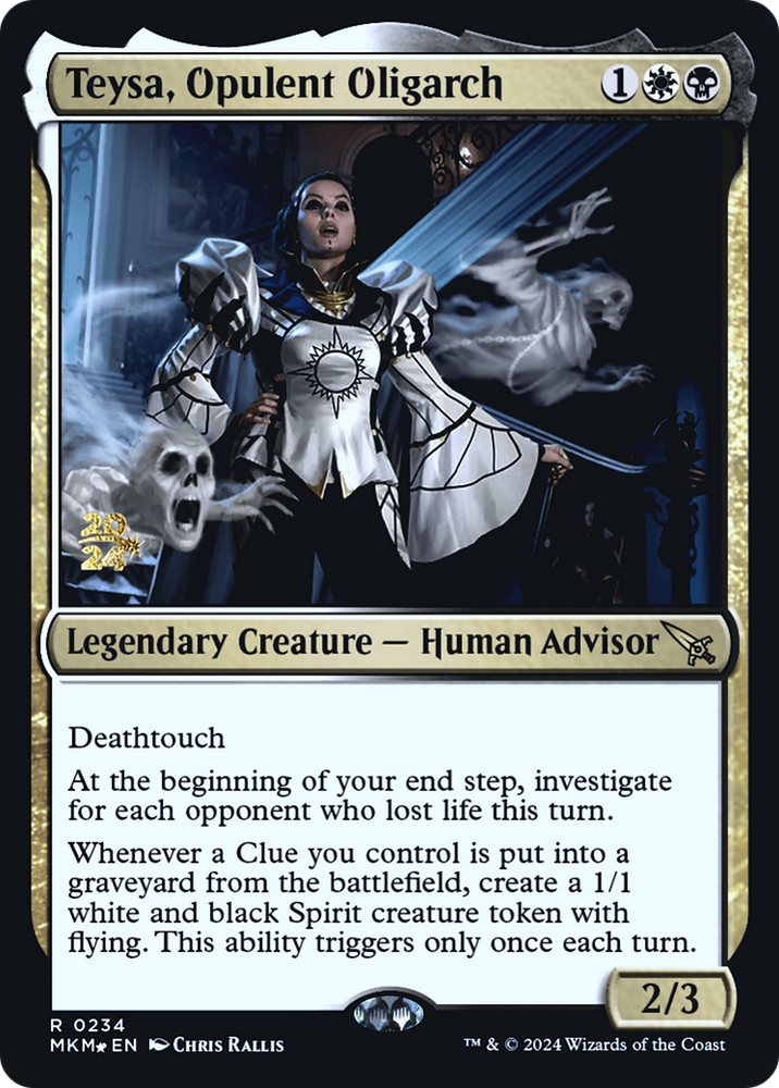 Teysa, Opulent Oligarch [Murders at Karlov Manor Prerelease Promos] Magic: The Gathering