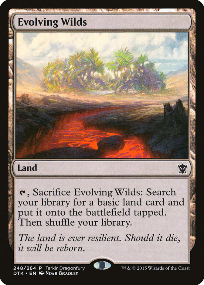 Evolving Wilds [Tarkir Dragonfury] Magic: The Gathering