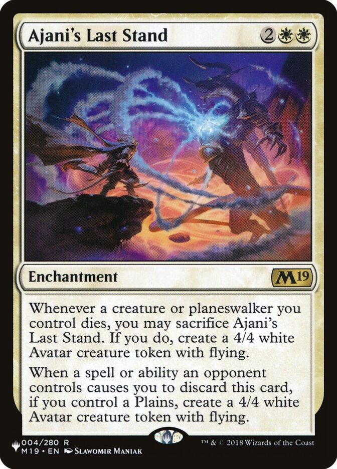 Ajani's Last Stand [The List] Magic: The Gathering