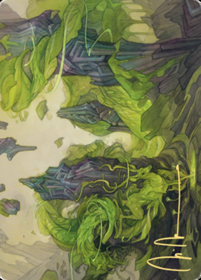 Reclaim the Wastes Art Card (Gold-Stamped Signature) [Zendikar Rising Art Series] Magic: The Gathering
