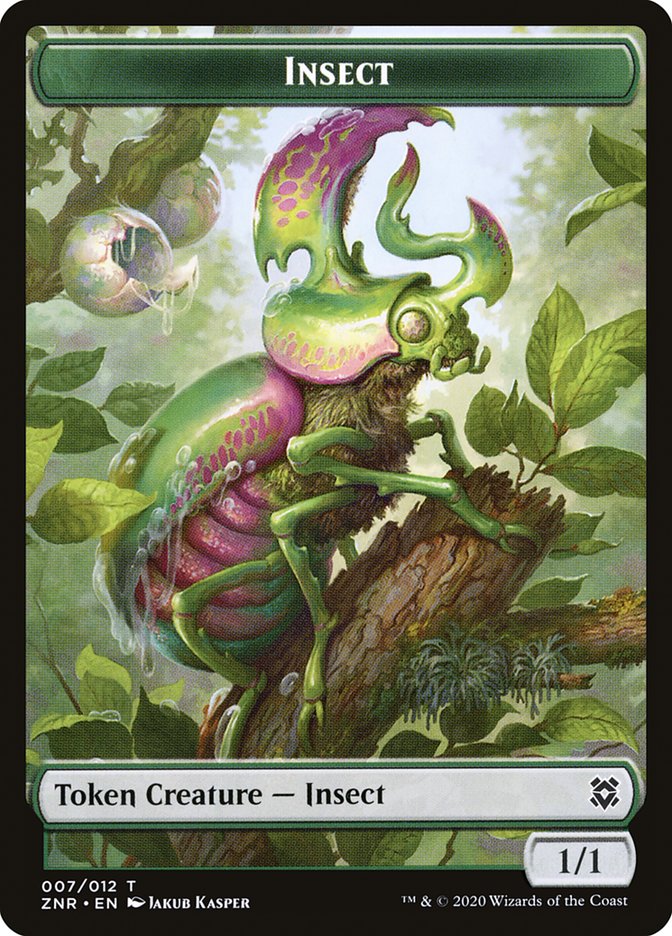 Insect Token [Zendikar Rising Tokens] Magic: The Gathering