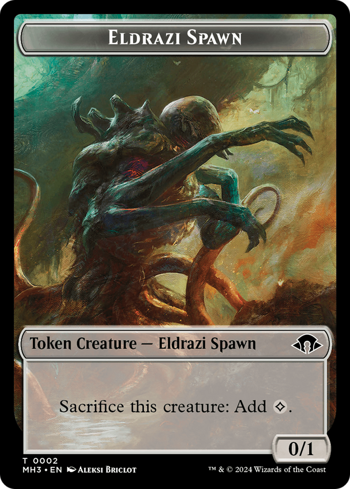 Eldrazi Spawn // Energy Reserve Double-Sided Token [Modern Horizons 3 Tokens] Magic: The Gathering