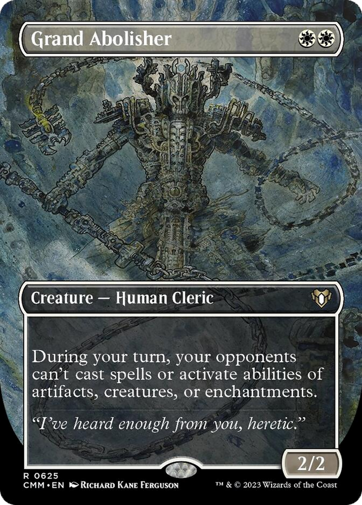 Grand Abolisher (Borderless Alternate Art) [Commander Masters] Magic: The Gathering