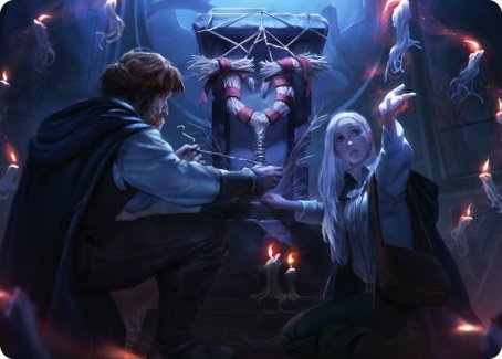 Faithful Mending Art Card [Innistrad: Midnight Hunt Art Series] Magic: The Gathering