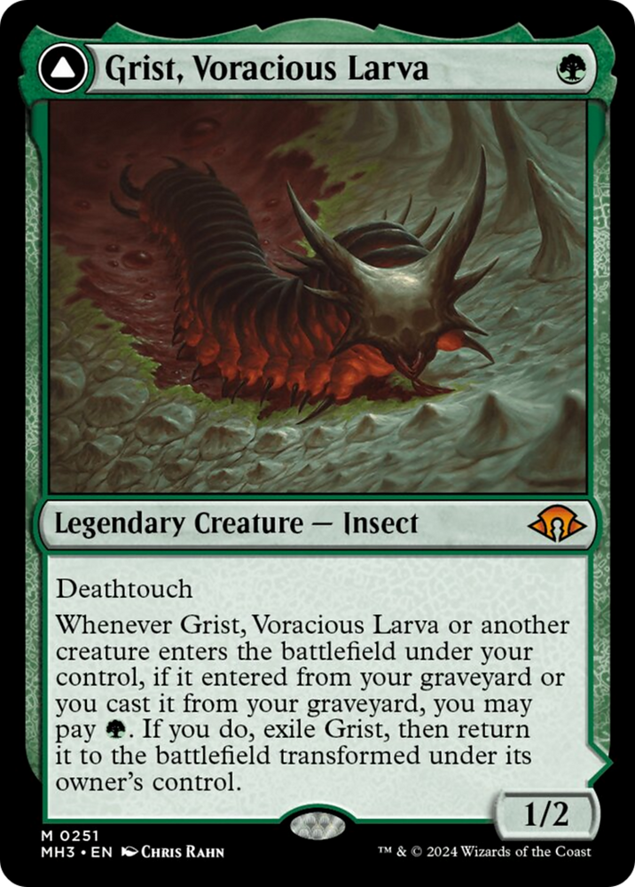 Grist, Voracious Larva // Grist, the Plague Swarm [Modern Horizons 3] Magic: The Gathering