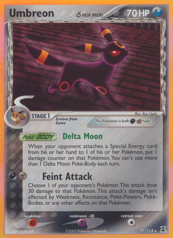 Umbreon (17/113) (Delta Species) [EX: Delta Species] Pokémon