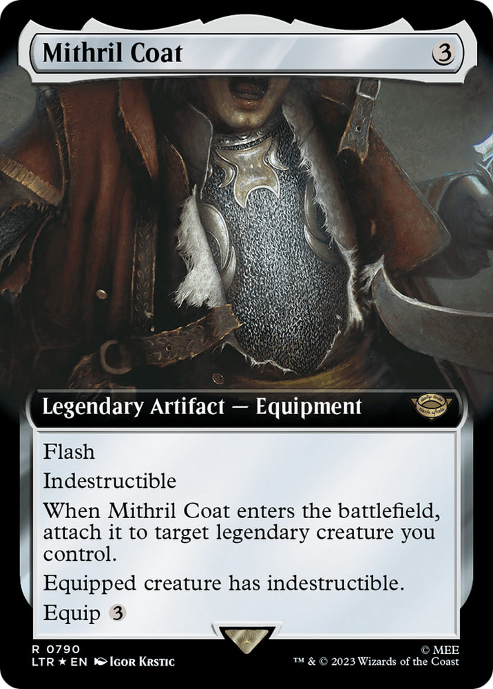 Mithril Coat (Extended Art) (Surge Foil) [The Lord of the Rings: Tales of Middle-Earth] Magic: The Gathering